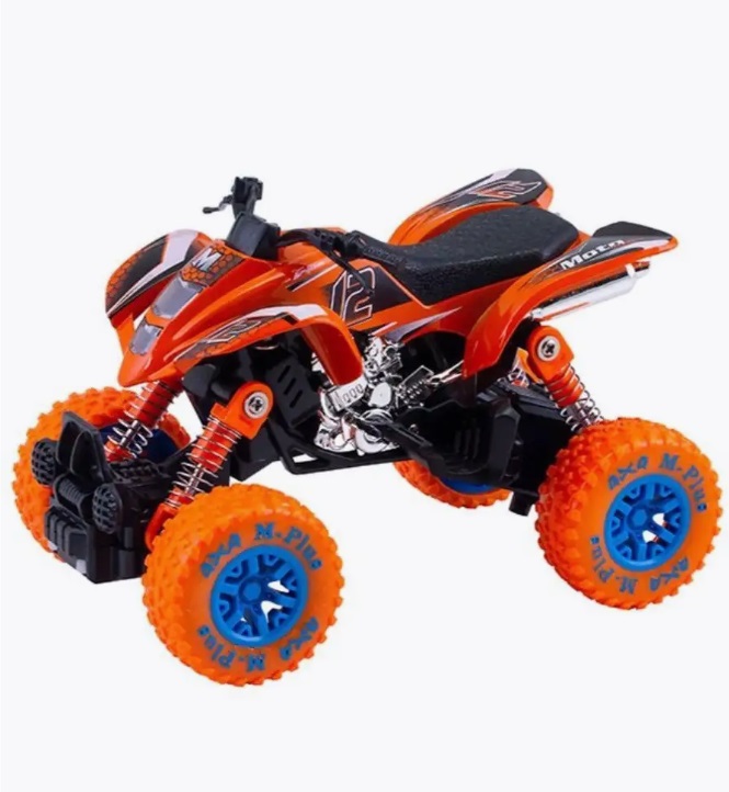 Машинка Wincars Монстр Бум! Инерционная металлическая оранжевая 14 см YK-2203_orange