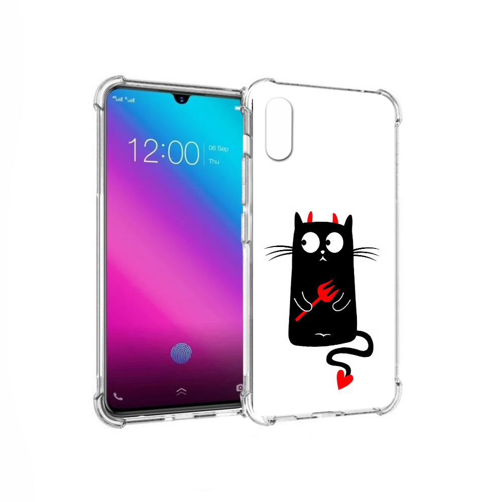 

Чехол MyPads Tocco для Vivo V11 Кот демон (PT117900.427.97), Прозрачный, Tocco