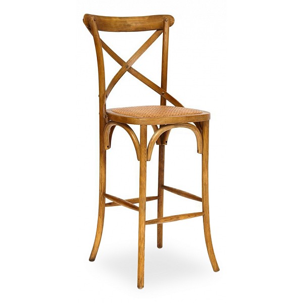 

Стул для кухни барный со спинкой деревянный обеденный кухонный Tetchair CROSS, Secret De Maison Cross Bar mod.CE6002