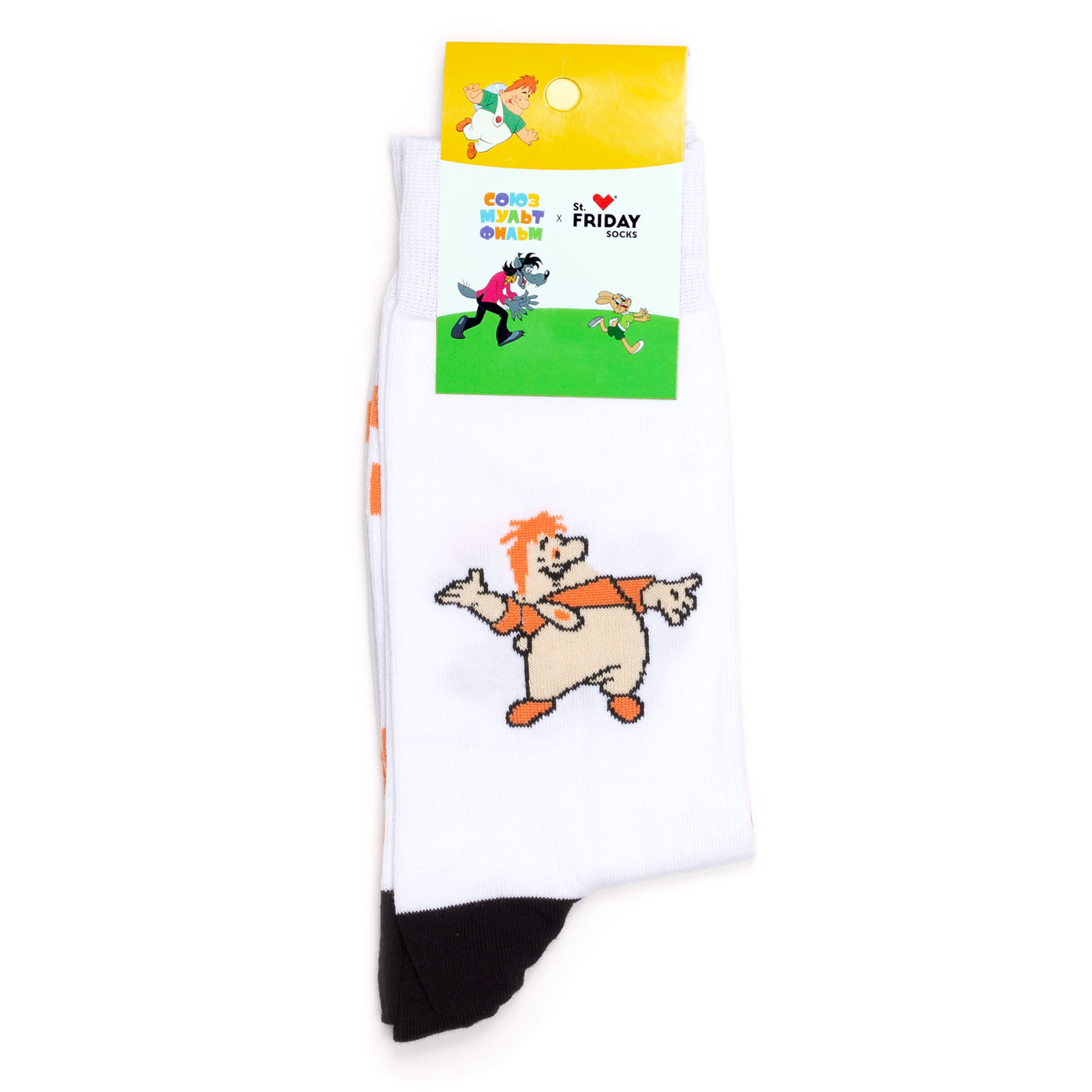 

Носки с рисунками St.Friday Socks x Союзмультфильм - Карлсон -46, Белый;оранжевый;бежевый, Союзмультфильм - Карлсон