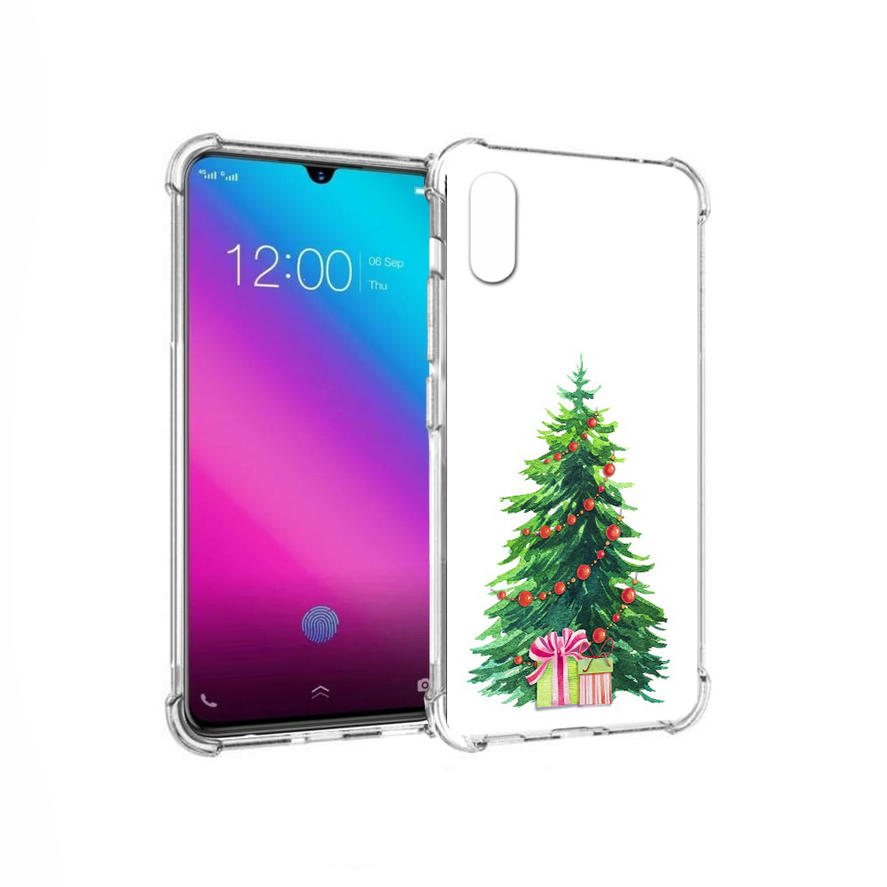 

Чехол MyPads Tocco для Vivo V11 Елка новогодняя с подарками акварель (PT117900.427.78), Прозрачный, Tocco