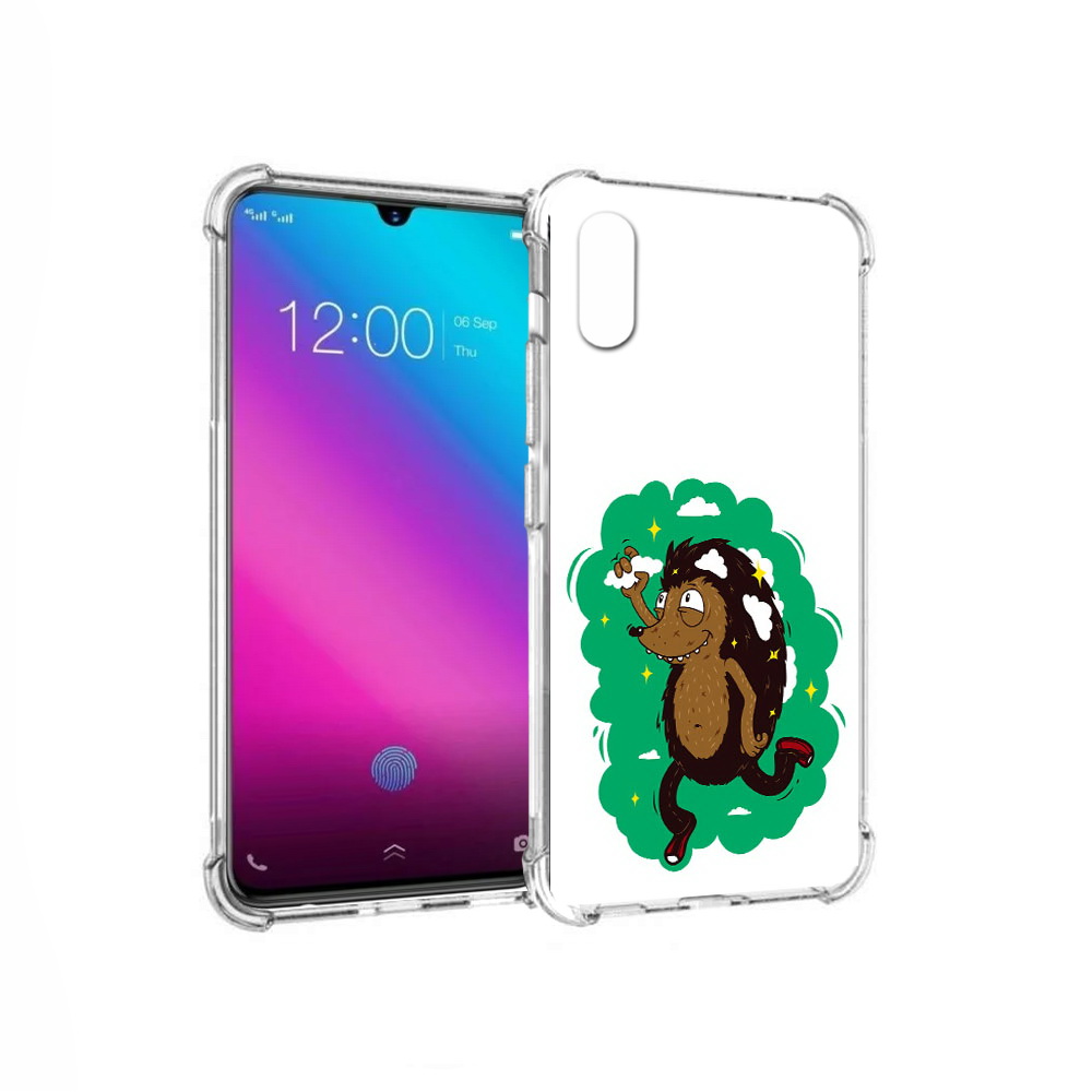 

Чехол MyPads Tocco для Vivo V11 Ежик в облаках (PT117900.427.77), Прозрачный, Tocco