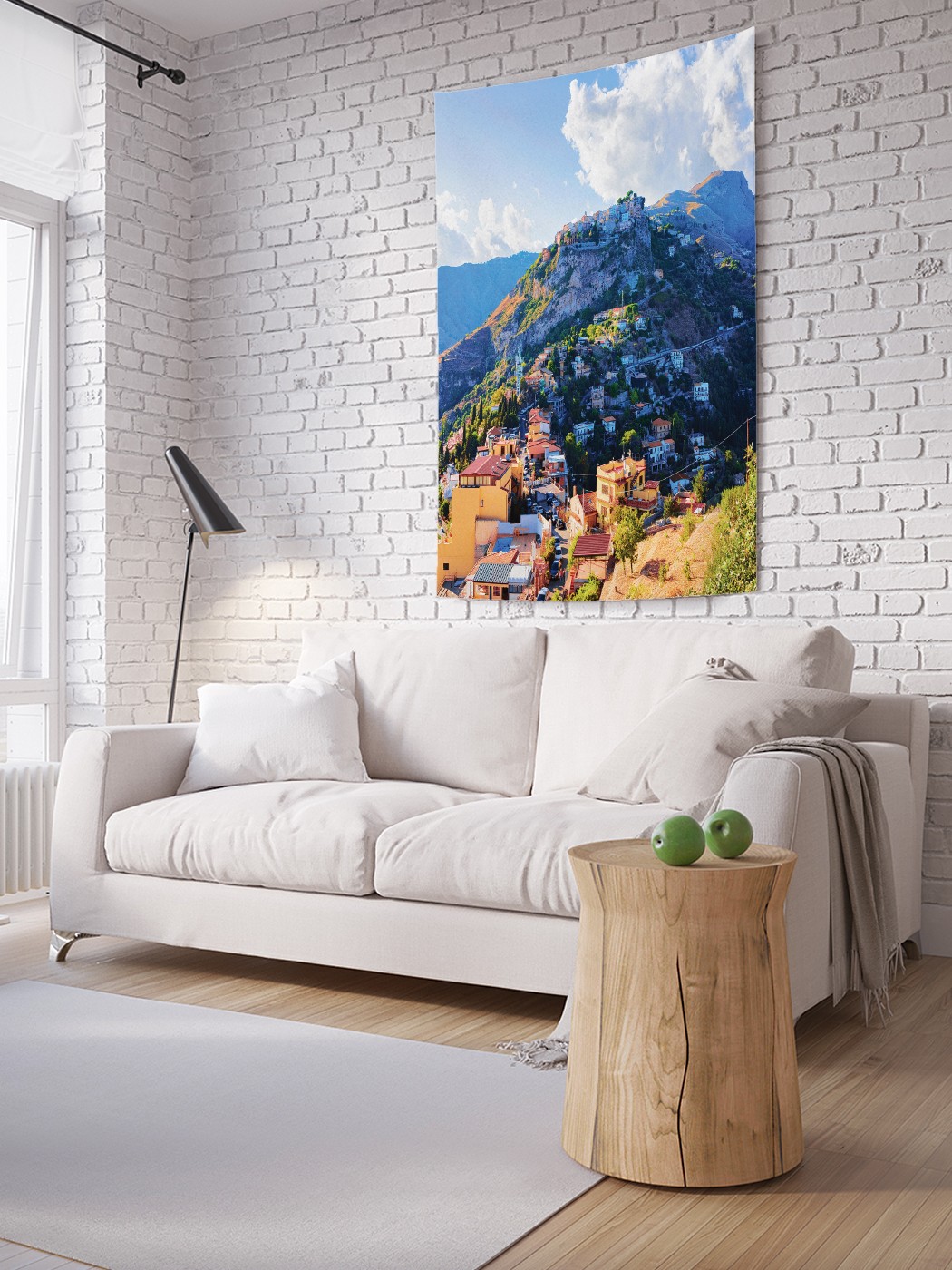 

Вертикальное фотопанно на стену JoyArty Город в горах 150x200 см, Город в горах