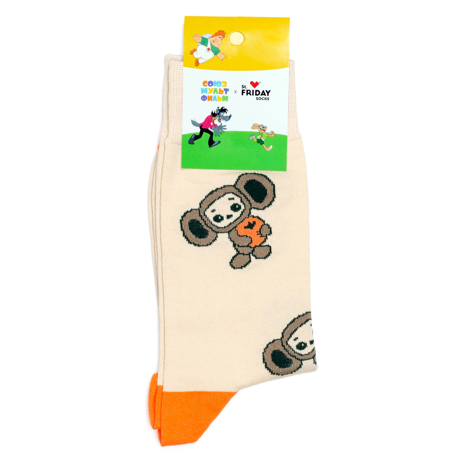 

Носки с рисунками St.Friday Socks x Союзмультфильм - Чебурашка -46, Бежевый;оранжевый;коричневый, Союзмультфильм - Чебурашка