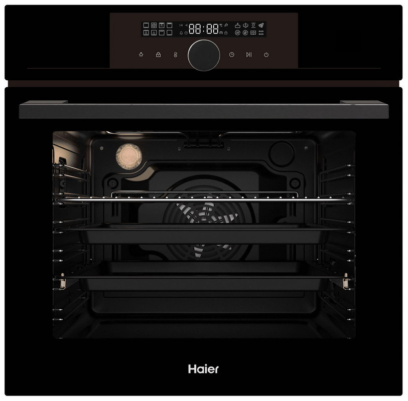 Встраиваемый электрический духовой шкаф Haier HOX-FP5AGB черный