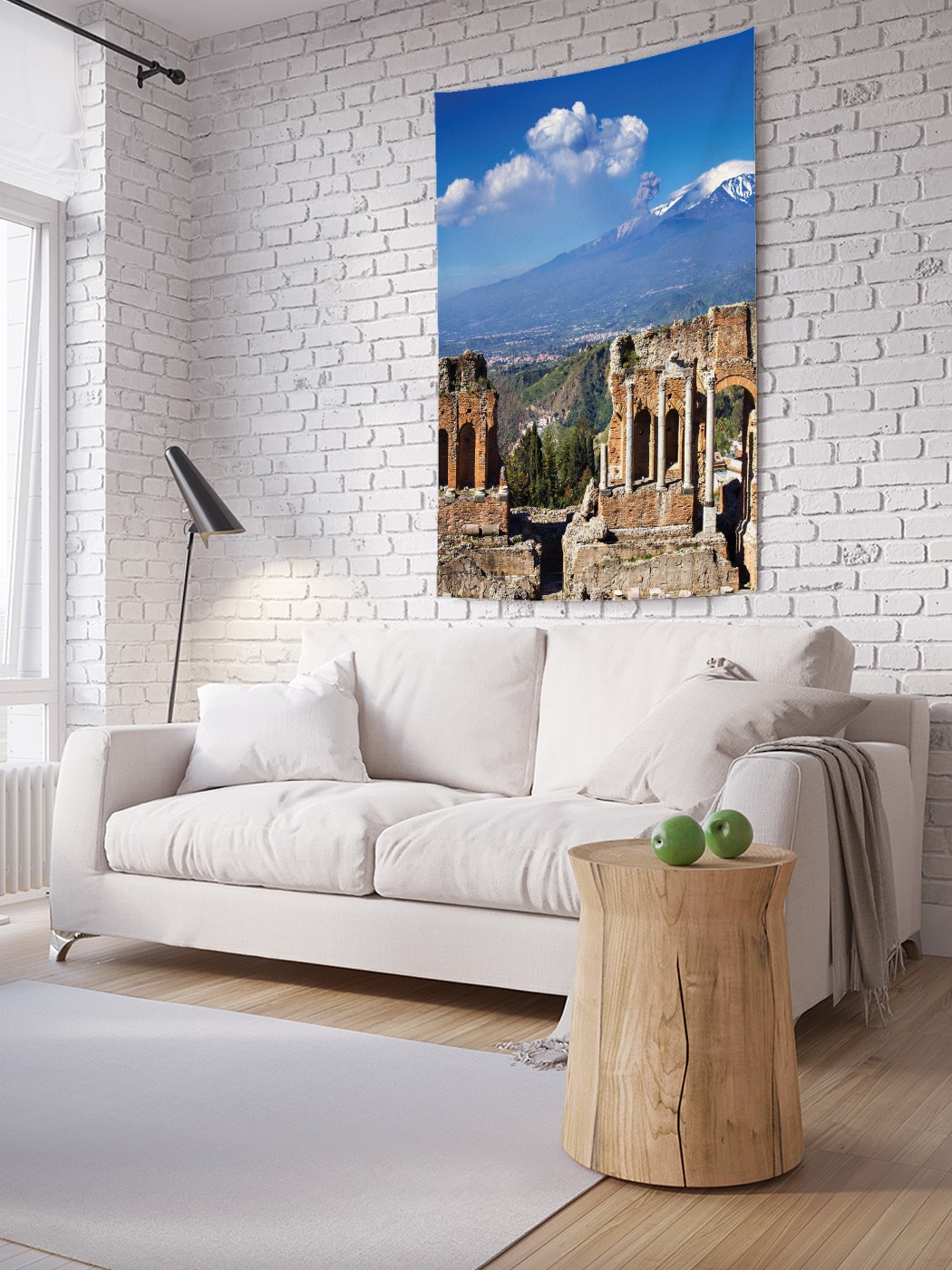 

Вертикальное фотопанно на стену JoyArty Сицилийская Таормина 150x200 см, Сицилийская Таормина