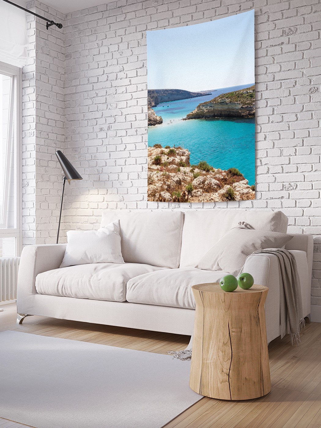 

Вертикальное фотопанно на стену JoyArty Остров Лампедуза 150x200 см, Остров Лампедуза