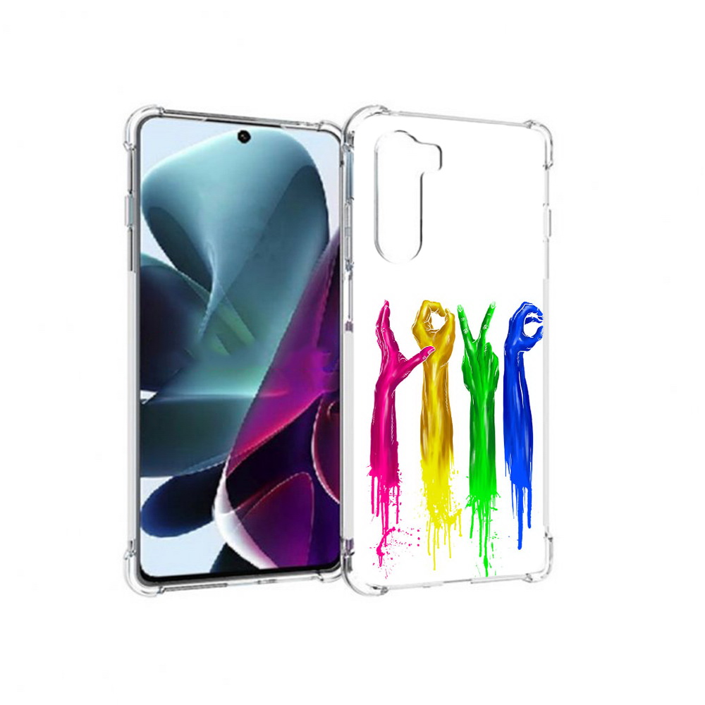 

Чехол MyPads Tocco для Motorola Moto G200 яркие руки love (PT227076.355.707), Прозрачный, Tocco