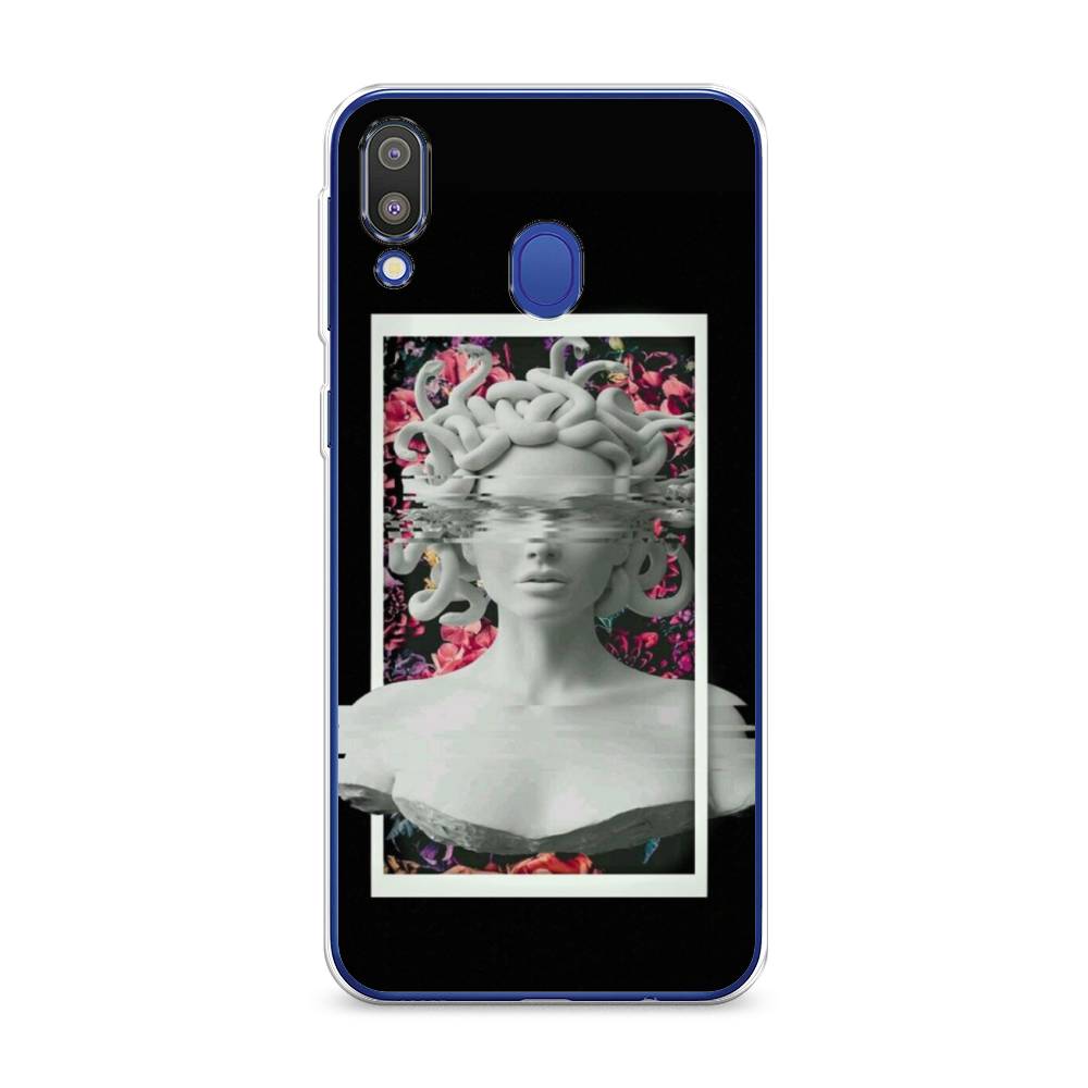 

Чехол на Samsung Galaxy M20 "Web Punk Медуза Горгона", Черный;серый, 27450-6