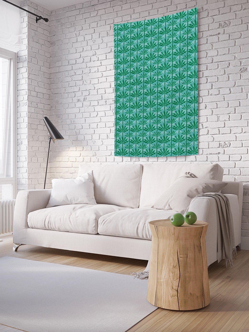 

Вертикальное фотопанно на стену JoyArty Пальмовые вертикали 150x200 см, Пальмовые вертикали