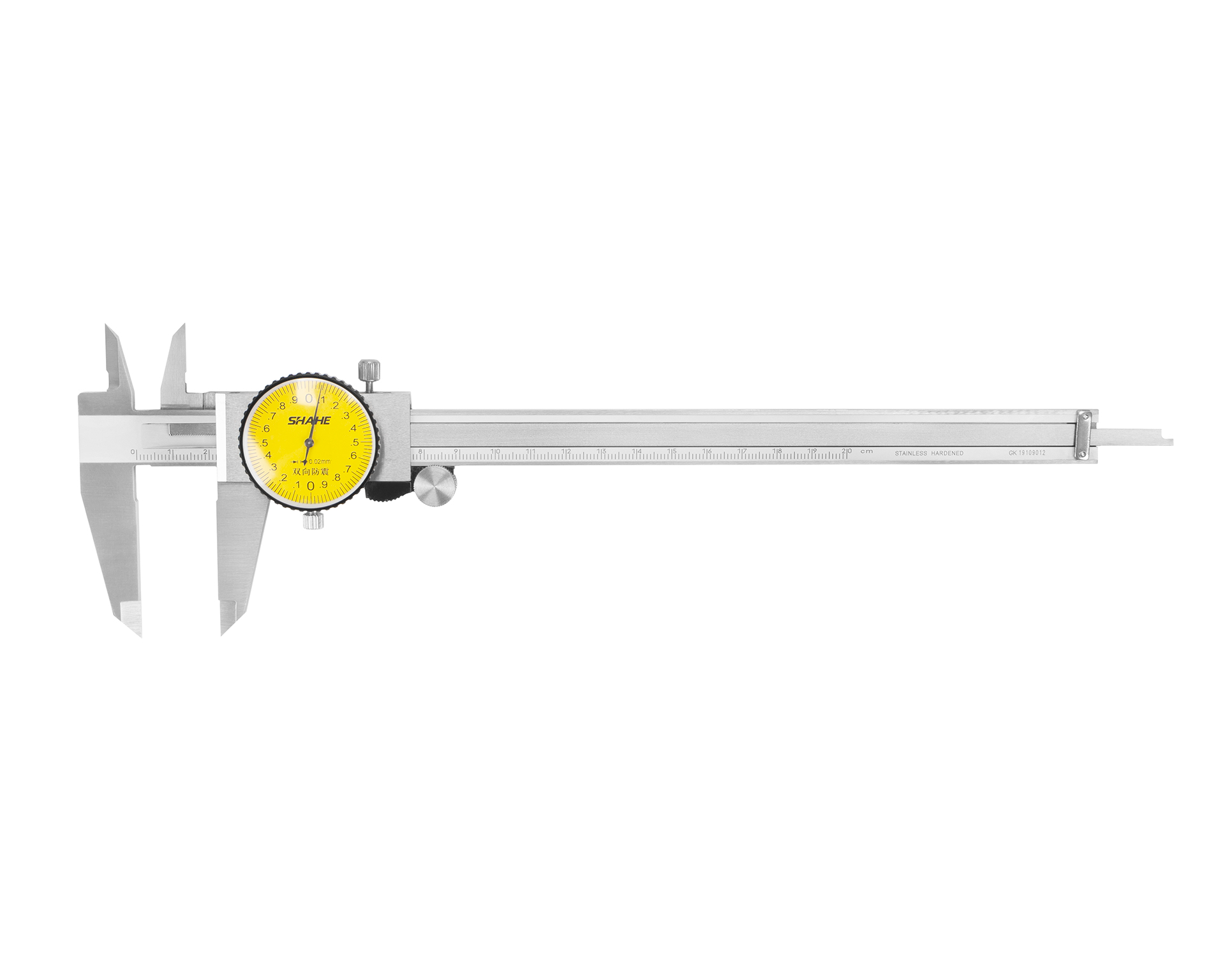 Штангенциркуль ШЦК-1-200 0,02 с круг. шкалой губ. 48мм SHAHE