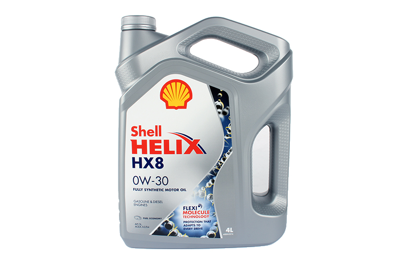 

Масло моторное SHELL HELIX HX-8 0W30 4л SL