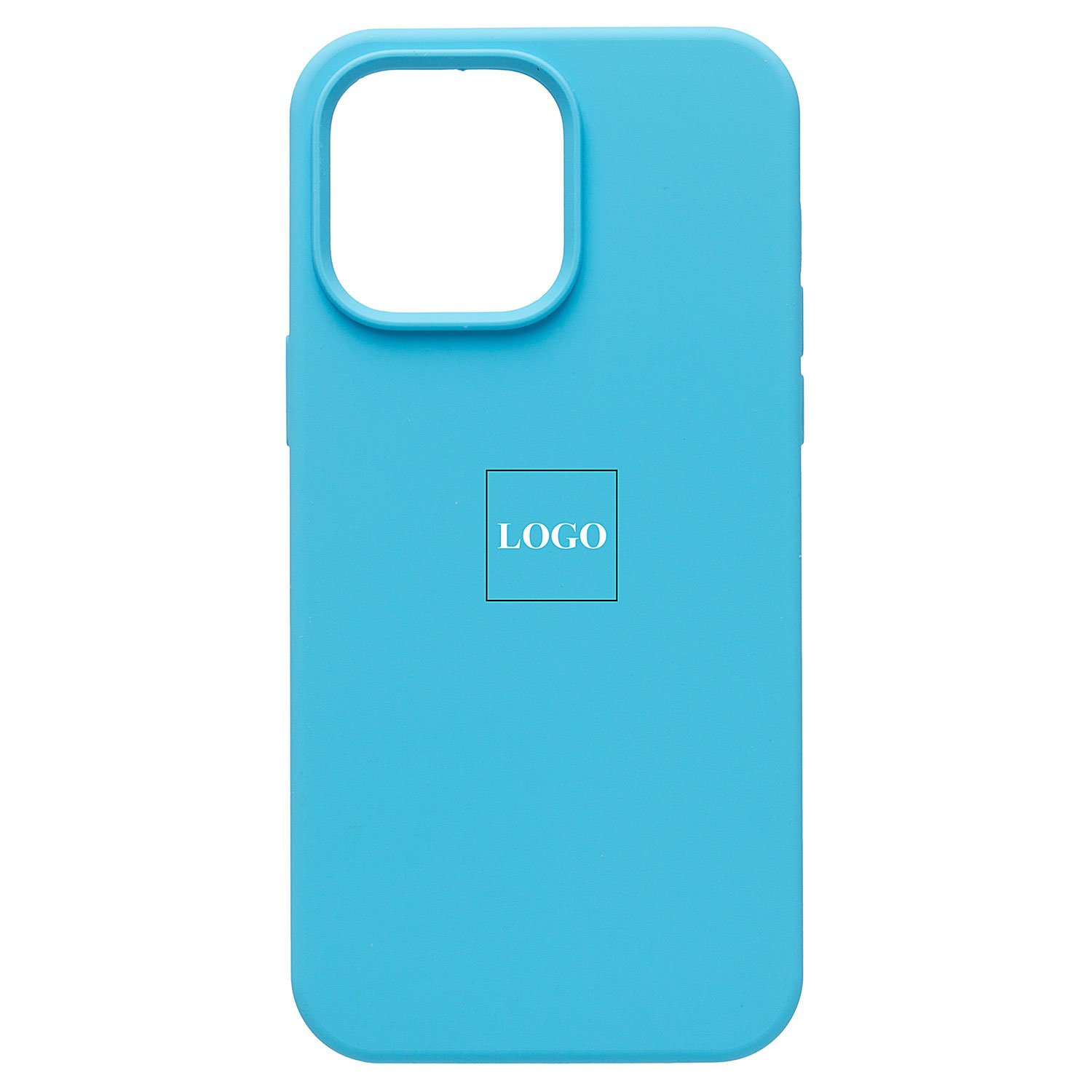 

Чехол для iPhone 14 Pro Max силиконовый Soft Touch <голубой> (премиум)