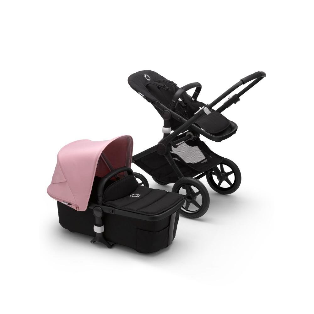 

Bugaboo fox2 коляска 2 в 1 black/ black/ soft pink, Fox2 2 В 1