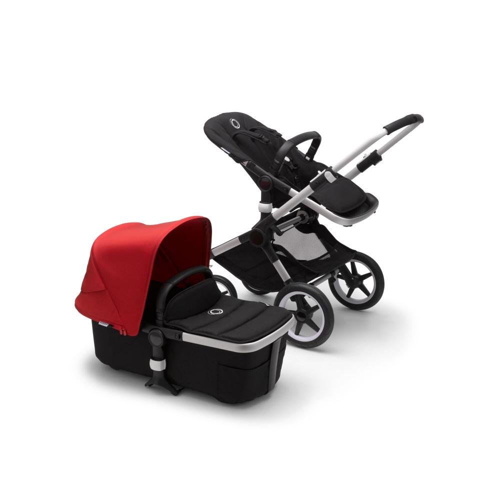 

Bugaboo fox2 коляска 2 в 1 alu/ black/ red, Fox2 2 В 1