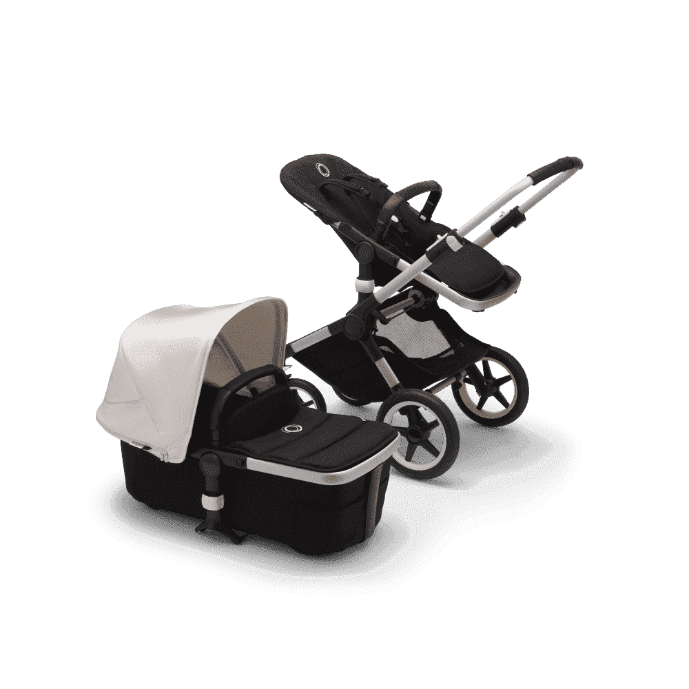 

Bugaboo fox2 коляска 2 в 1 alu/ black/ fresh white, Fox2 2 В 1