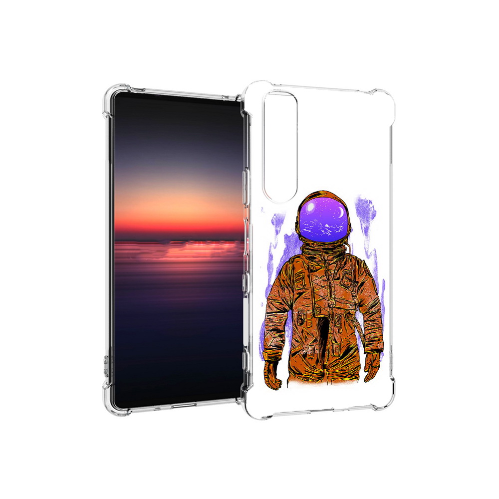 

Чехол MyPads Tocco для Sony Xperia 1 III нарисованный мужчина в скафандре, Прозрачный, Tocco