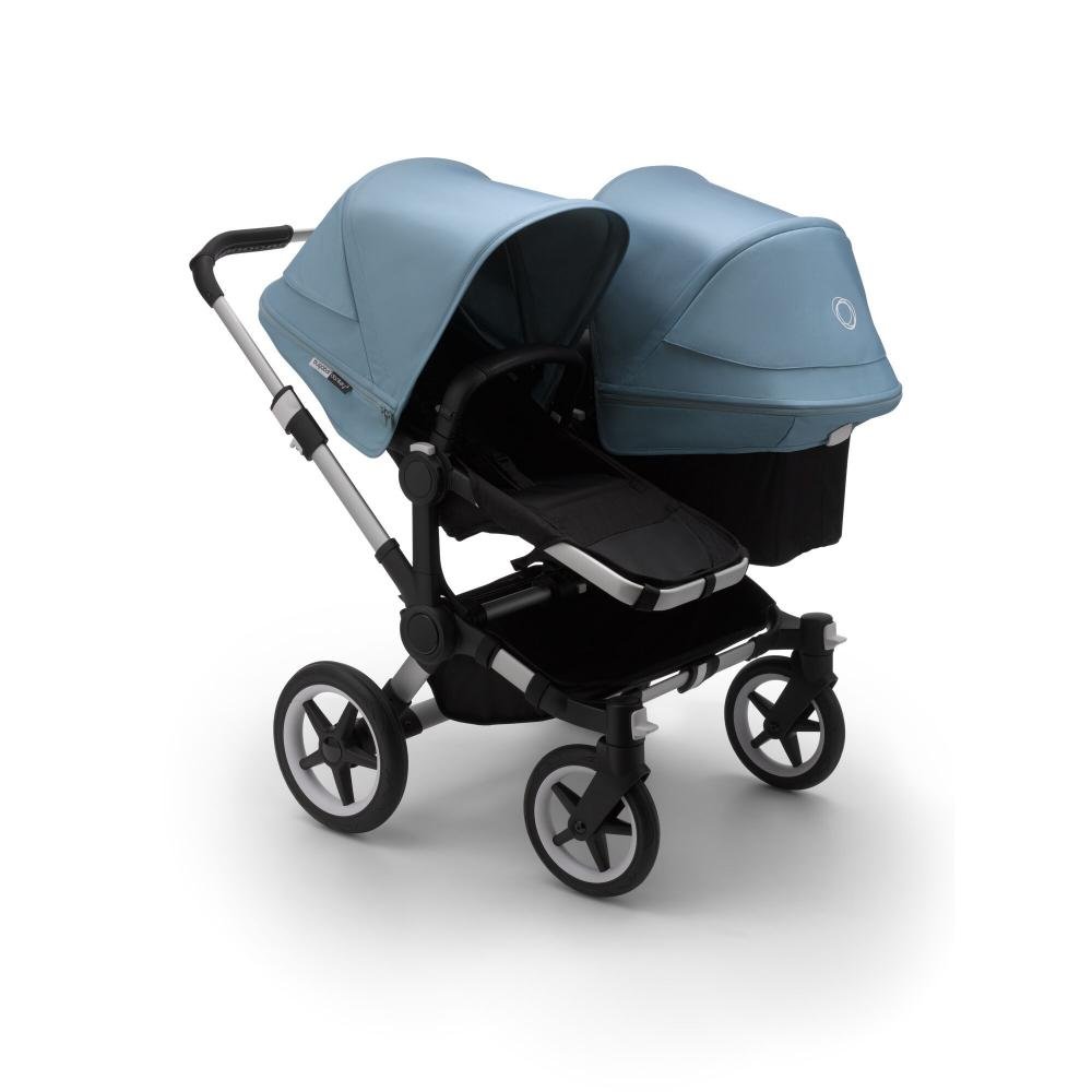 

Bugaboo donkey3 duo коляска 2 в 1 для погодок alu/black/vapor blue, Donkey3 Duo 2 В 1 Для Погодок