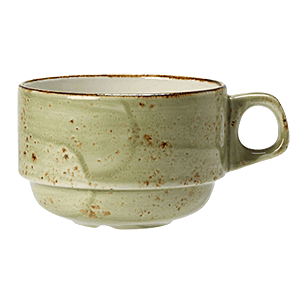 фото Чашка steelite чайная «крафт», 0,225 л., 8 см., зеленый, фарфор, 11310217