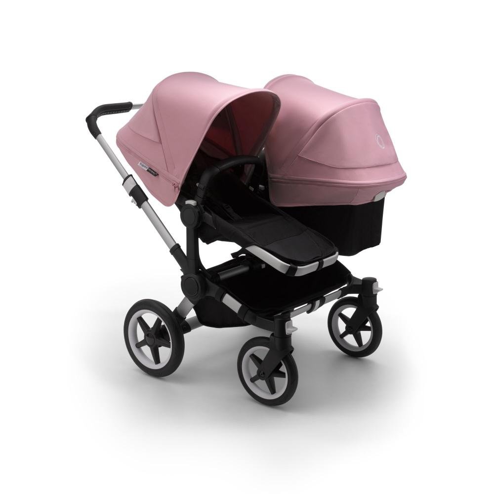 

Bugaboo donkey3 duo коляска 2 в 1 для погодок alu/black/soft pink, Donkey3 Duo 2 В 1 Для Погодок