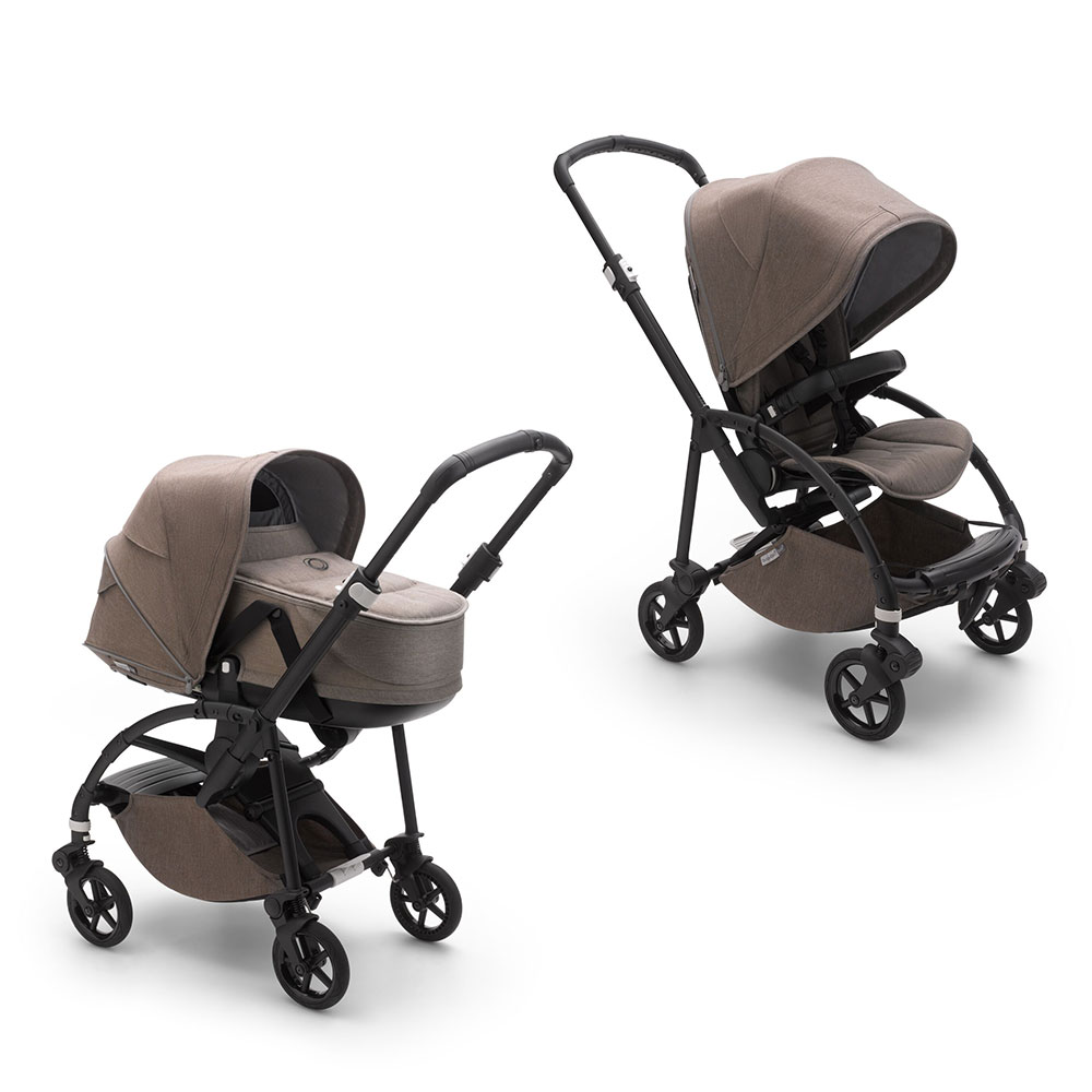 фото Bugaboo bee6 коляска 2 в 1 mineral black/taupe complete