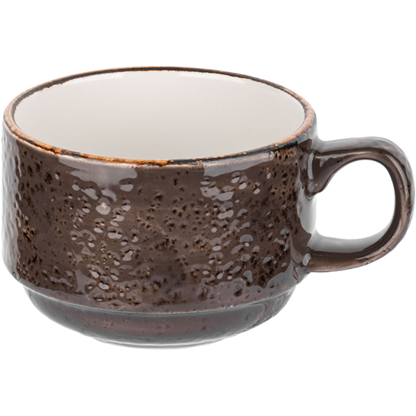 фото Чашка steelite чайная «крафт», 0,225 л., 8 см., серый, фарфор, 11540217