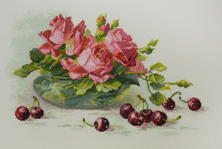 фото Набор для вышивания марья искусница "розы и черешня", арт.04.005.16