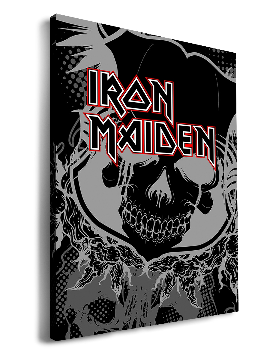 

Картина DRABS 90x60 см на холсте Iron Maiden череп