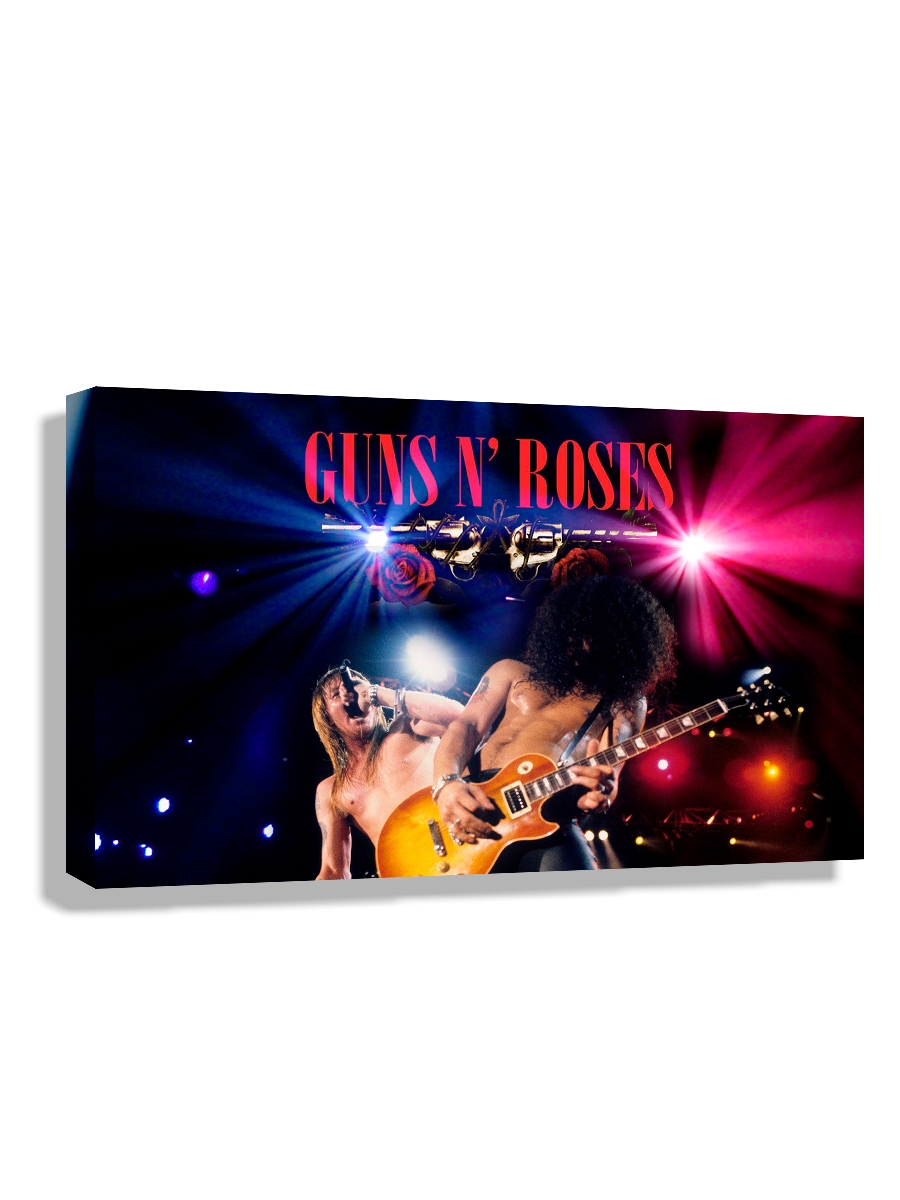 

Картина DRABS 90x60 см на холсте Guns n Roses двое поют