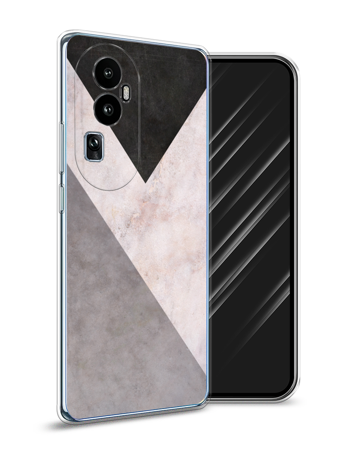 

Чехол Awog на Oppo Reno 10 "Геометричный мрамор", Бежевый, 2514550-3