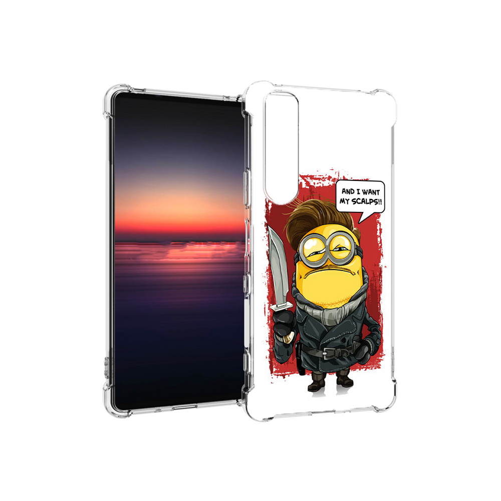 

Чехол MyPads Tocco для Sony Xperia 1 III миньон убийца (PT162368.229.477), Прозрачный, Tocco