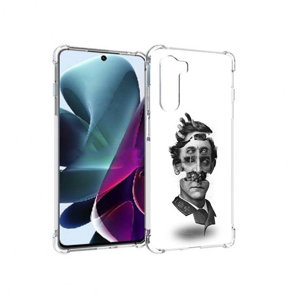 

Чехол MyPads Tocco для Motorola Moto G200 страшное лицо абстракция (PT227076.355.628), Прозрачный, Tocco