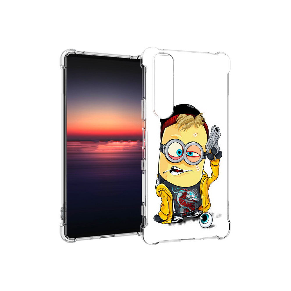 

Чехол MyPads Tocco для Sony Xperia 1 III миньон бандит (PT162368.229.475), Прозрачный, Tocco