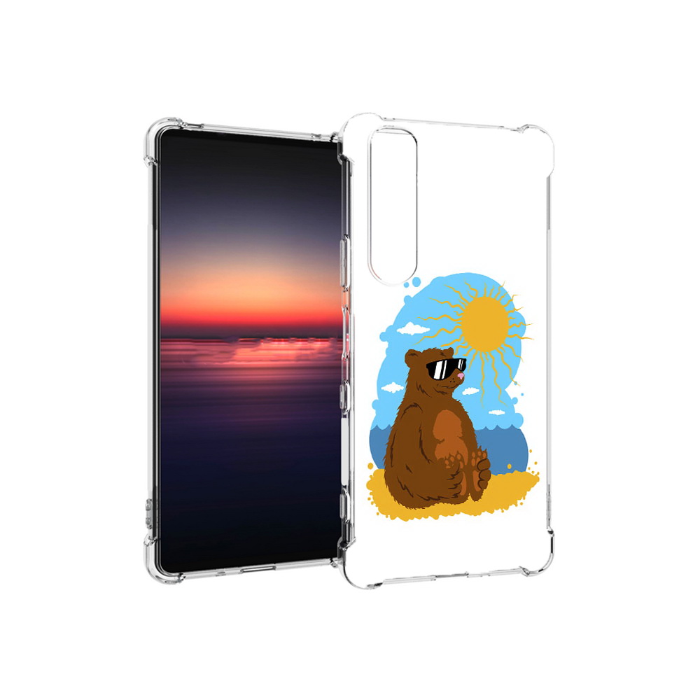 

Чехол MyPads Tocco для Sony Xperia 1 III медведь на чиле (PT162368.229.468), Прозрачный, Tocco