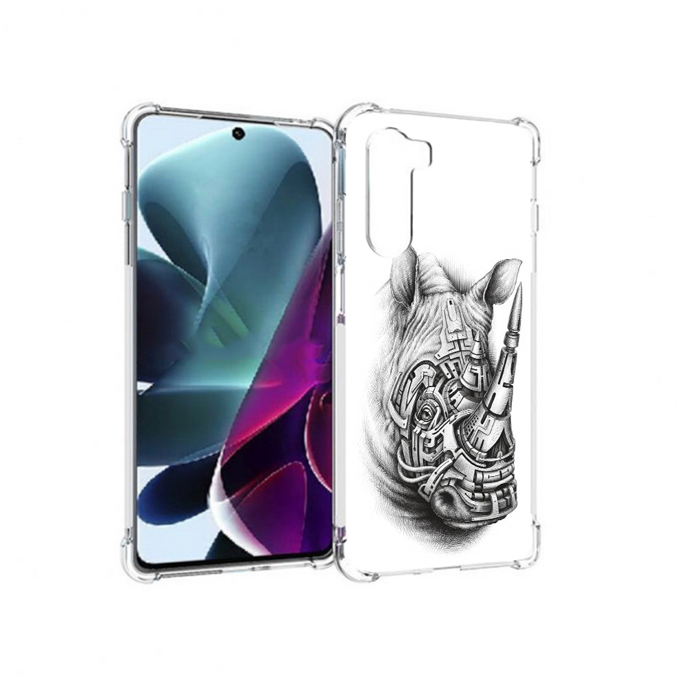 

Чехол MyPads Tocco для Motorola Moto G200 стальной носорог (PT227076.355.620), Прозрачный, Tocco