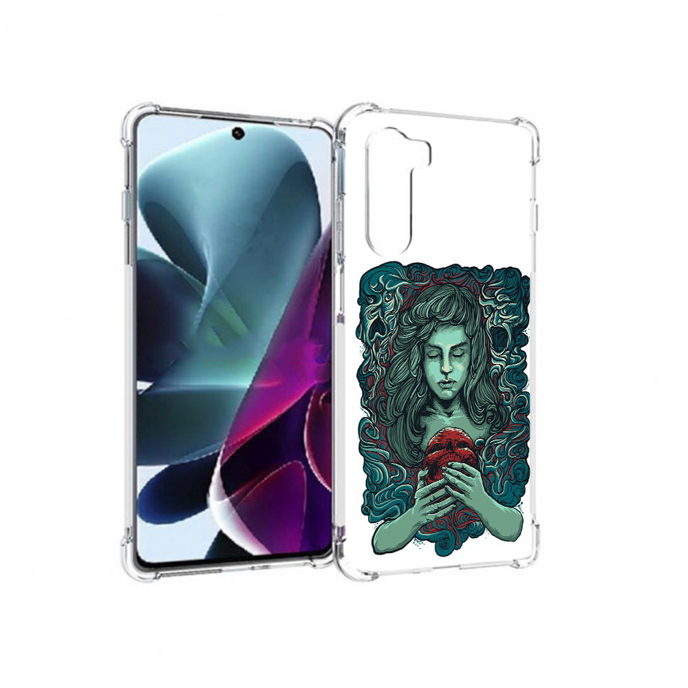 

Чехол MyPads Tocco для Motorola Moto G200 спящая девушка (PT227076.355.619), Прозрачный, Tocco