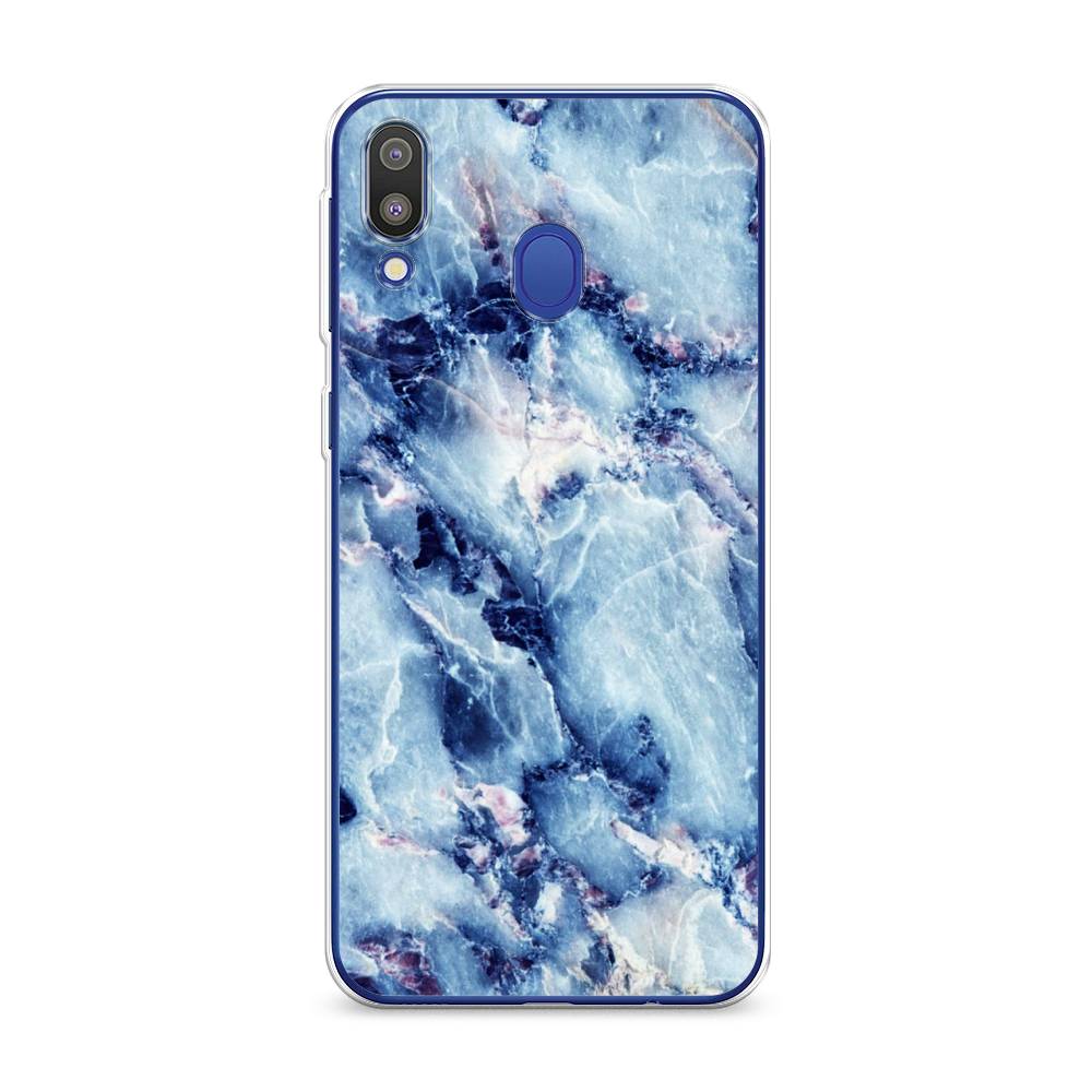 

Чехол на Samsung Galaxy M20 "Мрамор с синими прожилками", Синий, 27450-3