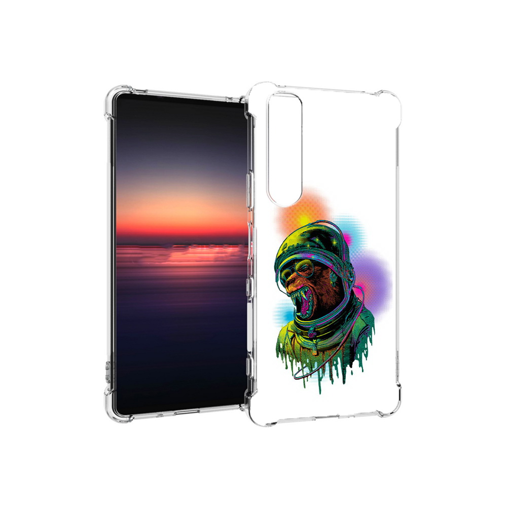 

Чехол MyPads Tocco для Sony Xperia 1 III медведь космонавт (PT162368.229.466), Прозрачный, Tocco
