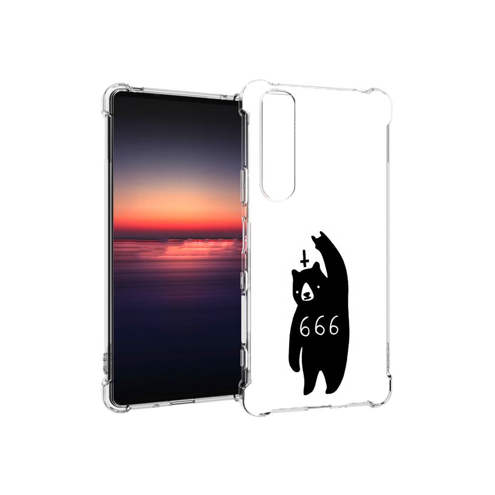 

Чехол MyPads Tocco для Sony Xperia 1 III медведь 666 (PT162368.229.462), Прозрачный, Tocco