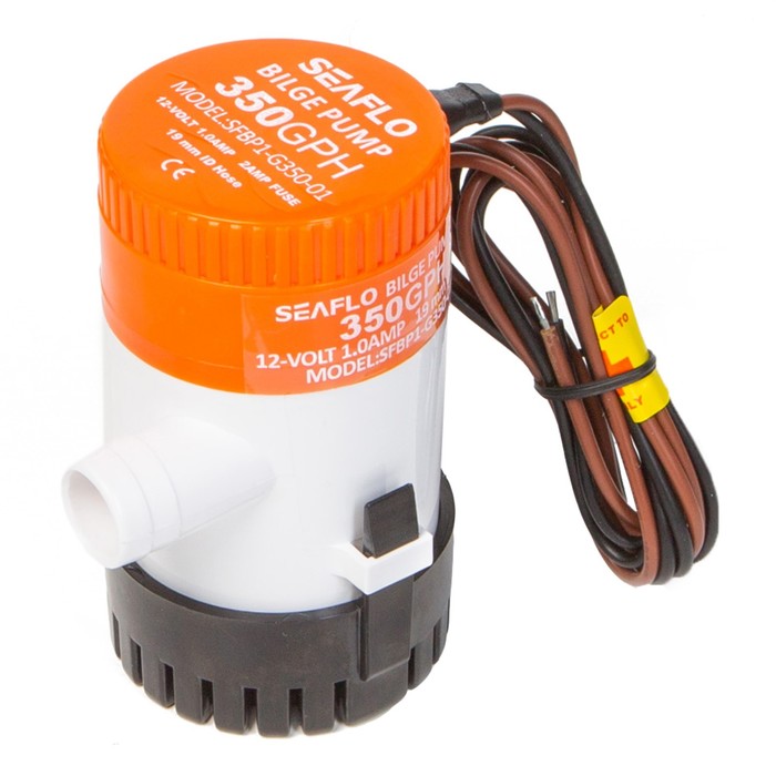 SeaFlo Помпа водооткачивающая SeaFlo SFBP1-G350-01 трюмная, электрическая, под патрубок 19