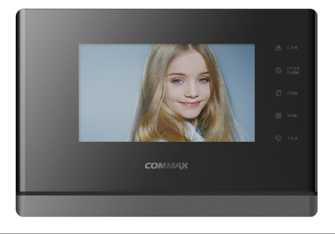 фото Монитор видеодомофона cdv-70y black commax