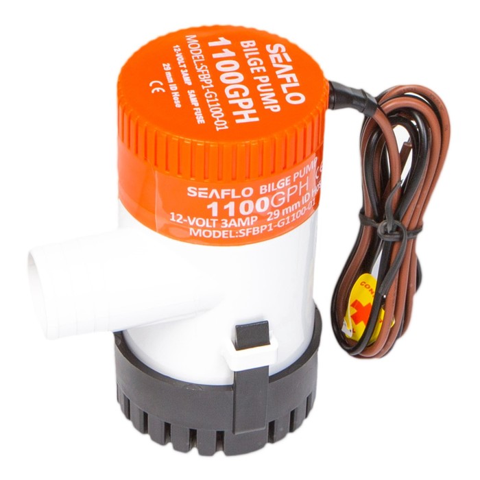 SeaFlo Помпа водооткачивающая SeaFlo SFBP1-G1100-01 трюмная, электрическая, под патрубок 2