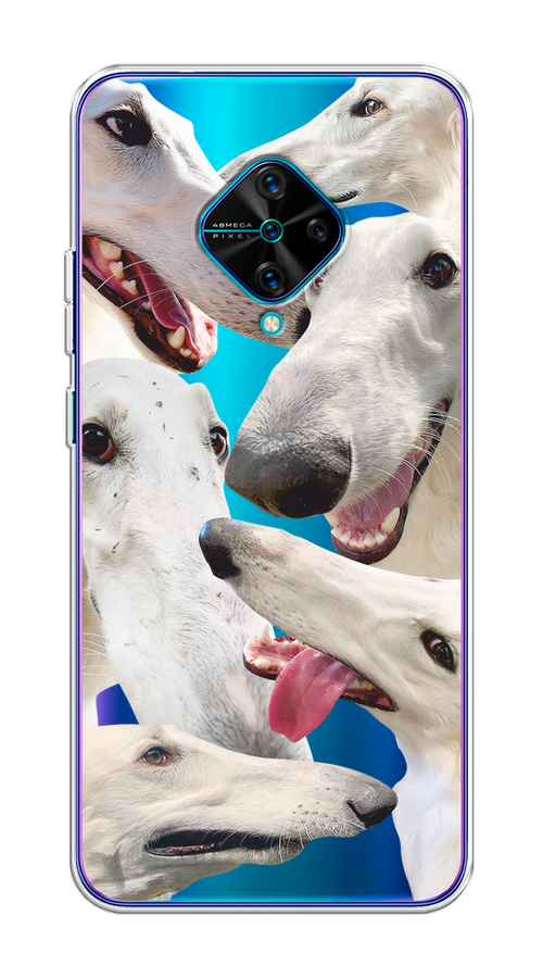 

Чехол на Vivo V17/Y9s "Собака с длинным носом", Белый;бежевый;розовый, 261550-1