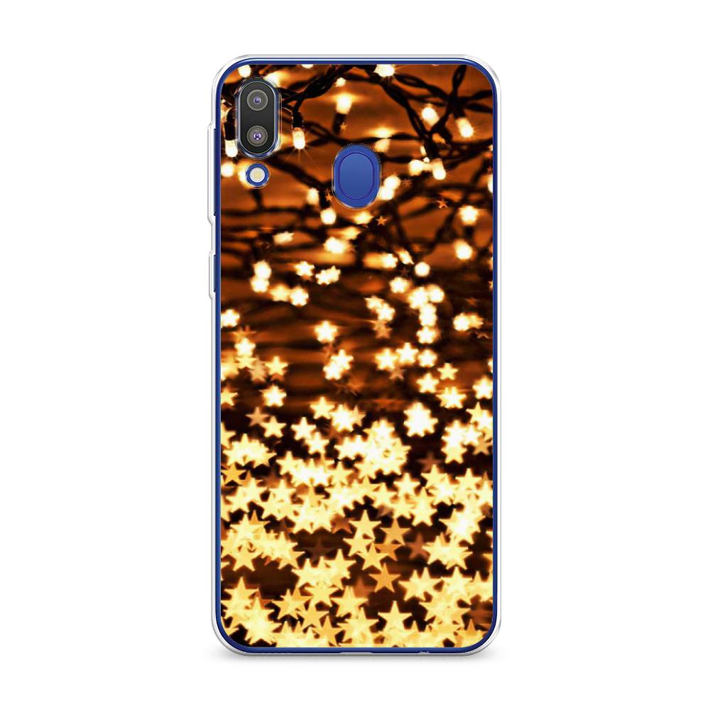 

Чехол на Samsung Galaxy M20 "Новогодняя гирлянда", Золотистый, 27450-5