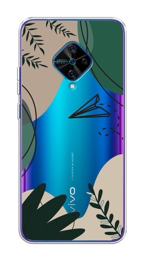 

Чехол на Vivo V17/Y9s "Secret Garden", Зеленый;бежевый;черный, 261550-1