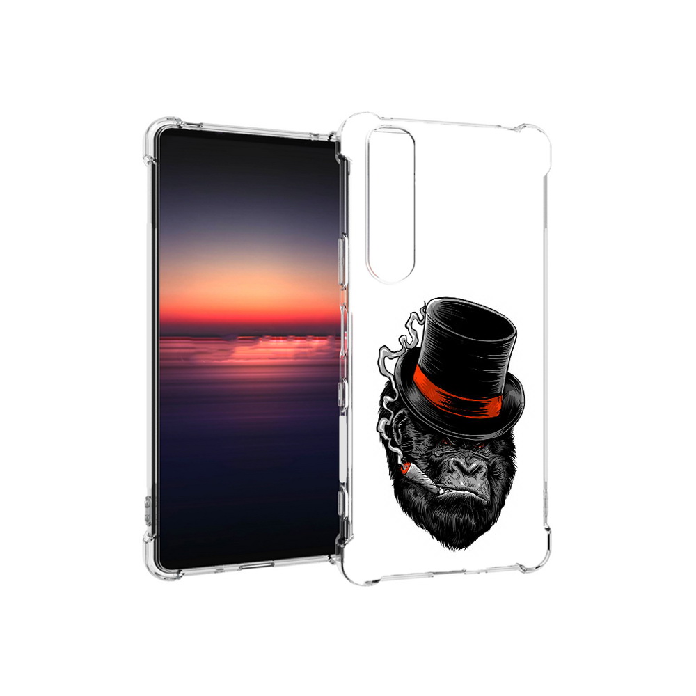 

Чехол MyPads Tocco для Sony Xperia 1 III дизайнерская горилла (PT162368.229.431), Прозрачный, Tocco