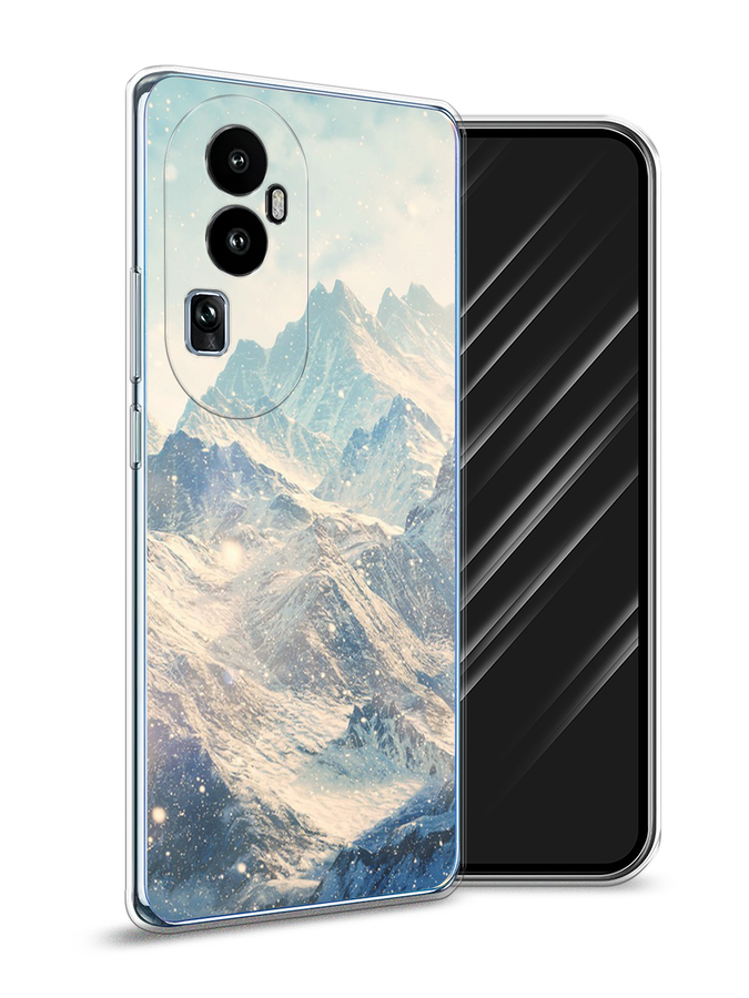 

Чехол Awog на Oppo Reno 10 "Горы 4", Бирюзовый, 2514550-4