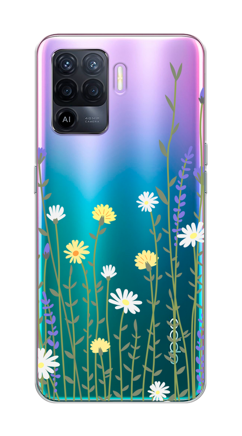 

Чехол на Oppo Reno 5 Lite "Ромашка и лаванда", Зеленый;желтый;прозрачный, 255150-1