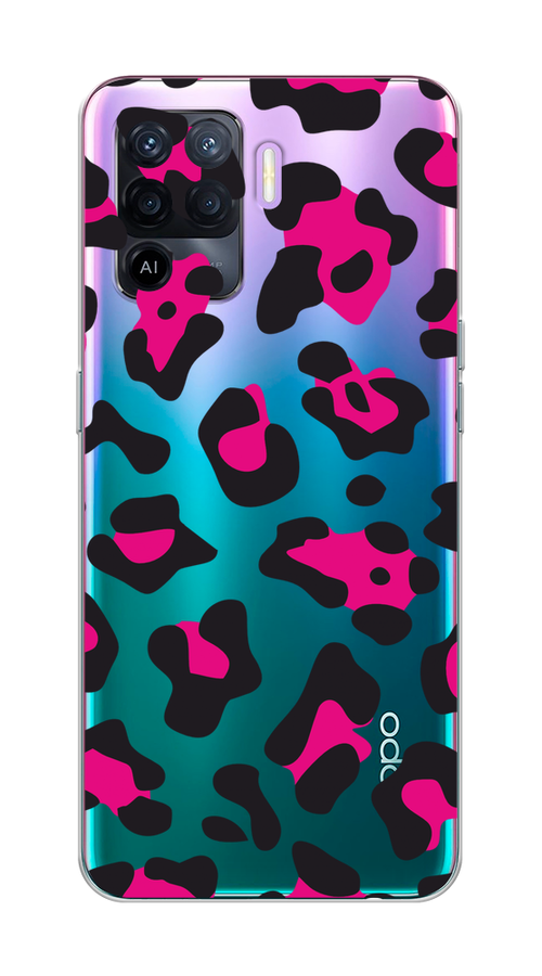 

Чехол на Oppo Reno 5 Lite "Pink cow spots", Черный;розовый, 255150-1