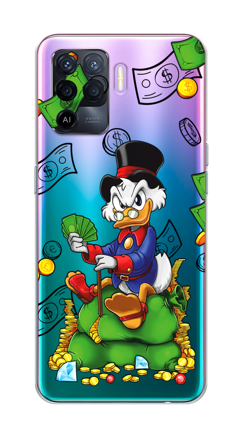 

Чехол на Oppo Reno 5 Lite "Scrooge Richness", Черный;синий;зеленый, 255150-1